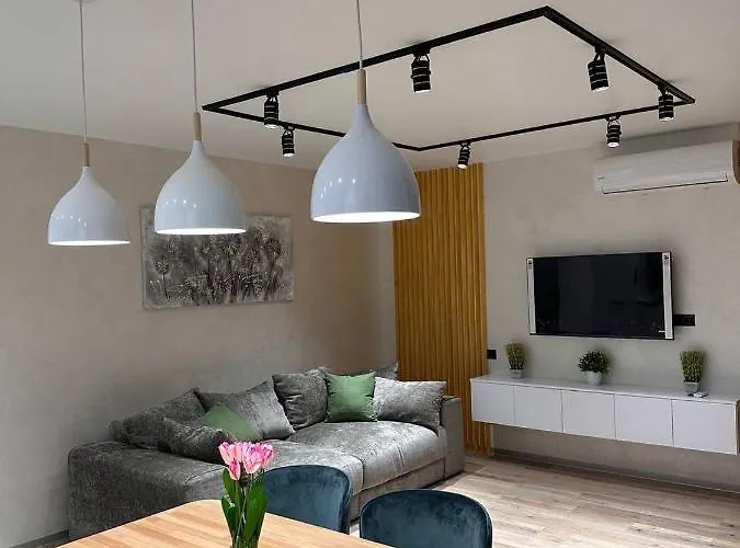 віп стилізовані у львові з просторою вітальнею, на вулиці під голоском 15 б アパート リヴィウ