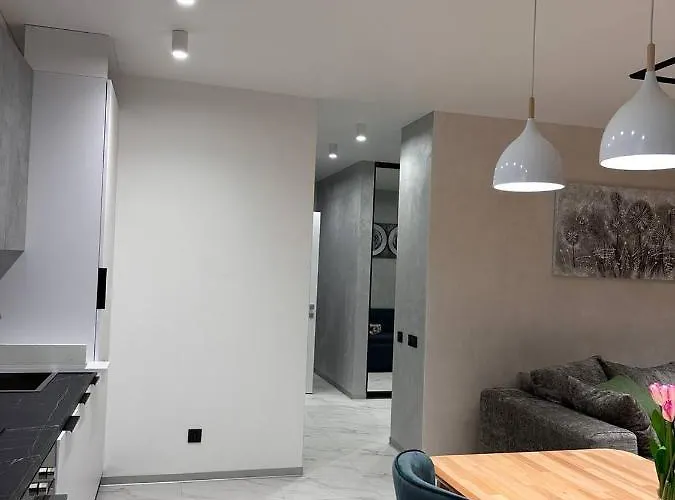 Apartment віп стилізовані у львові з просторою вітальнею, на вулиці під голоском 15 б